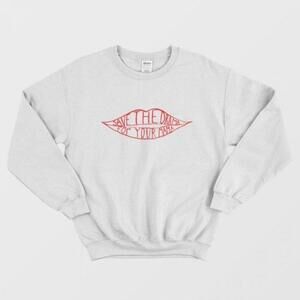 Save The Drama For Your Mama Funny Bold Statement Retro Graphic Sweatshirt